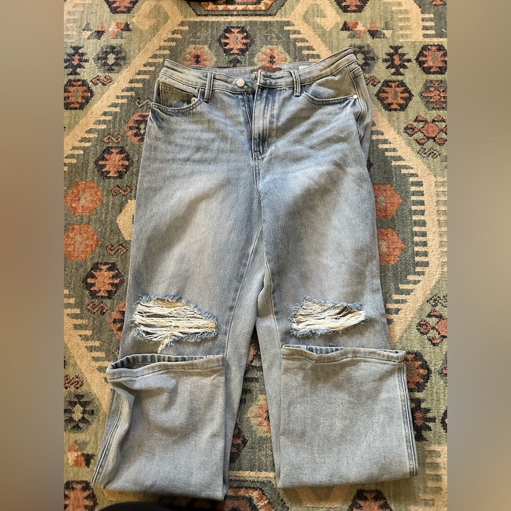 Judy Blue Light Blue Distressed Boyfriend Jeans